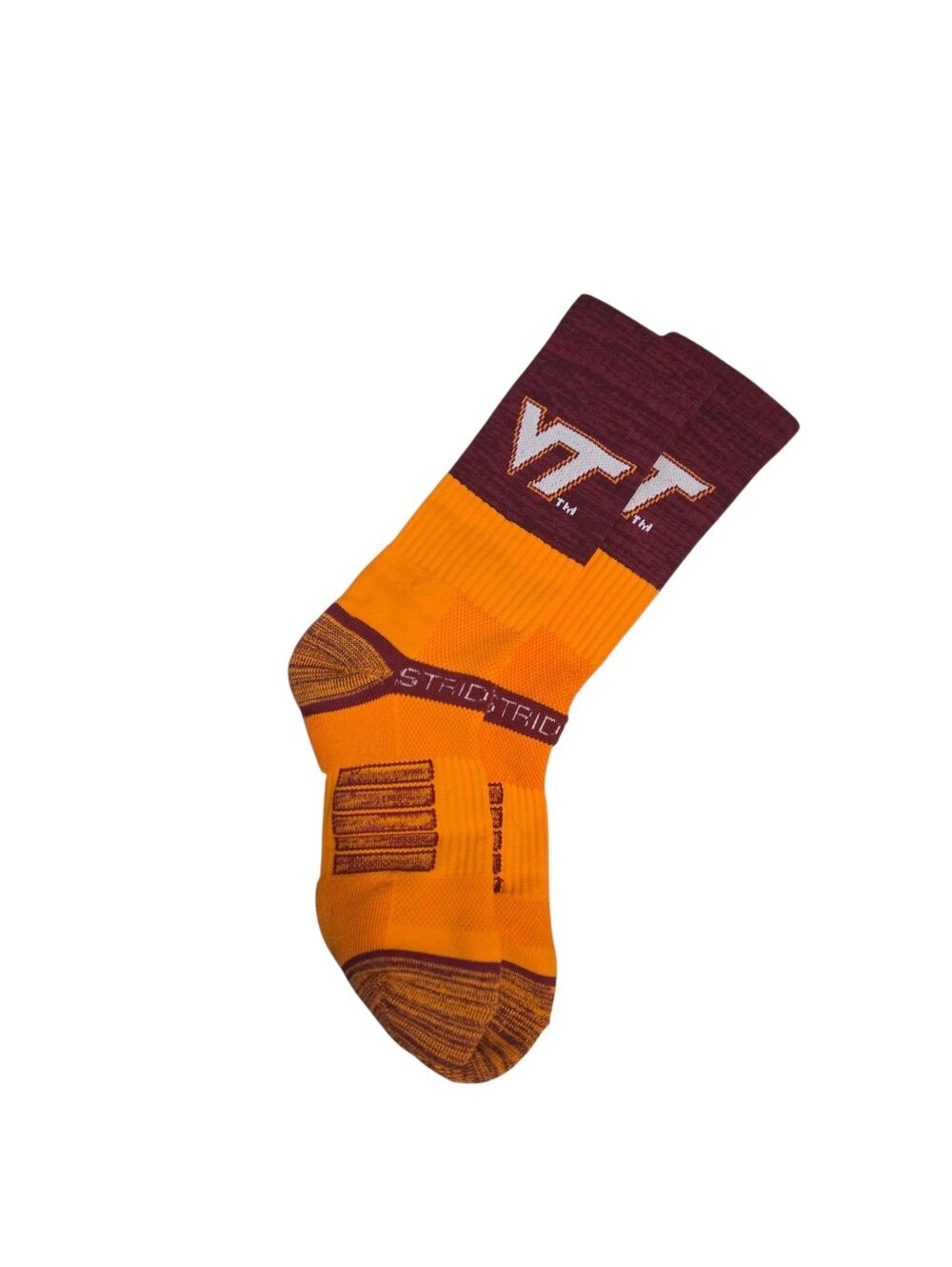 Strideline Virginia Tech Hokies Crew Socks M/L